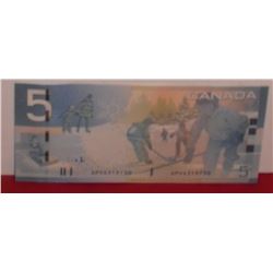 $5.00 Canadian bill