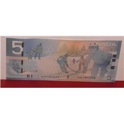 5$ note