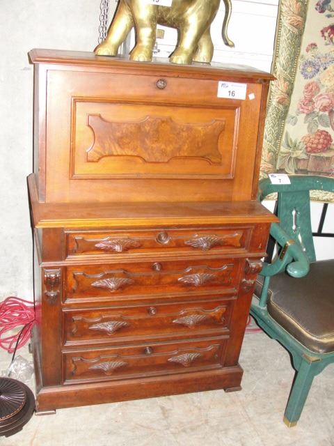 Antique Drop Front Writing Desk