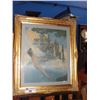 Image 1 : FRAMED PRINT BOY ON SWING