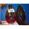 Image 1 : PAIR OF ART GLASS VASES