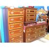 Image 2 : 4PC MAHOGANY BEDROOM SUITE; HIGHBOY DRESSER, LINGERIE CHEST AND LONG DRESSER WITH NIGHT STAND