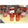 Image 1 : LOT OF VINTAGE CRANBERRY ART GLASS