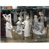 Image 1 : LOT OF 5 LLADRO FIGURINES AND ONE COPPENHAGEN FIGURINE