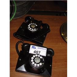 PAIR OF VINTAGE WALL PHONES