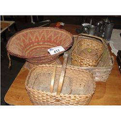 6PC WICKER BASKETS