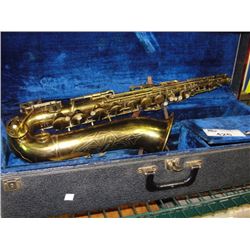 VINTAGE TENOR SAXOPHONE AND CASE