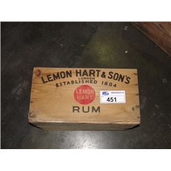 LEMONHART AND SONS RUM BOX