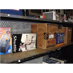 SHELF LOT OF COMPUTER MISC (5 BOXES)