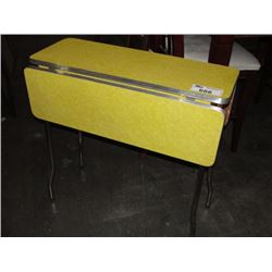 1950S DROP LEAF YELLOW TABLE