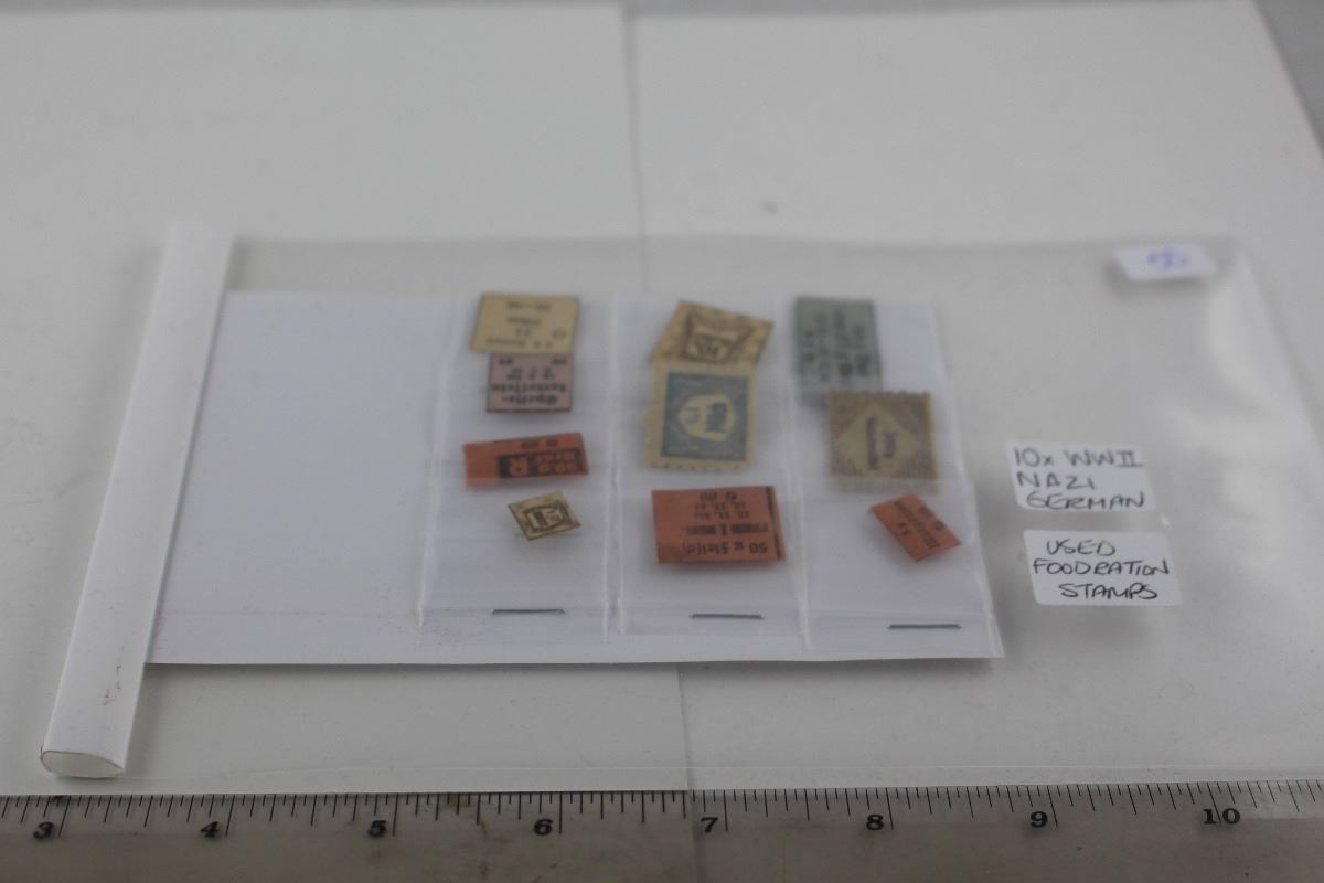 German Rations Stamp 10X WWII NAZI GERMAN FOOD RATION STAMPS