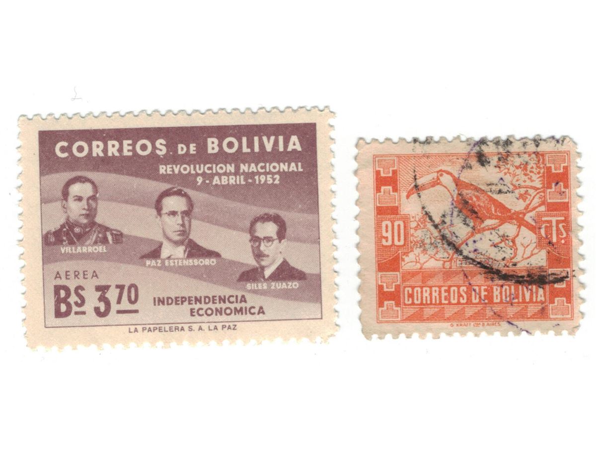 Bolivia Postage Stamps Lot of 2