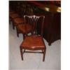 Image 1 : SET 8 MAHOGANY DINING ROOM CHAIRS COMPRISING 6 HAND AND 2 CARVERS Estimate: £400-600...
