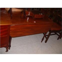 MAHOGANY DROP LEAF TABLE Estimate: £80-120...
