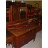 Image 1 : MAHOGANY 2 DRAWER DRESSING CHEST Estimate: £50-80...
