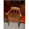 Image 1 : STRIPPED SPAR BACKED ARMCHAIRS Estimate: £30-50...