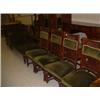Image 1 : MAHOGANY CHAISE LONGUE WITH 4 MATCHING CHAIRS Estimate: £100-150...