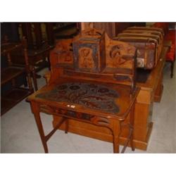 POKERWORK TABLE Estimate: £150-200...