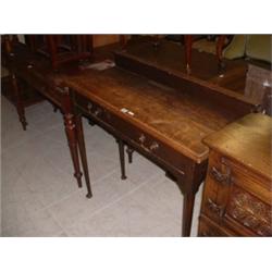 OAK SINGLE DRAWER HALL TABLE Estimate: £30-50...