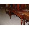 Image 1 : MAHOGANY 2 DRAWER TABLE Estimate: £50-100...