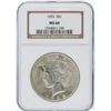 Image 1 : 1925 NGC MS64 Peace Silver Dollar