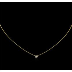 0.15ct Diamond Necklace - 14KT Yellow Gold