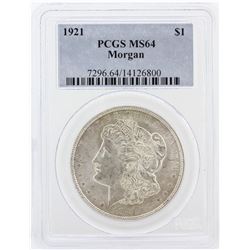 1921 PCGS MS64 Morgan Silver Dollar