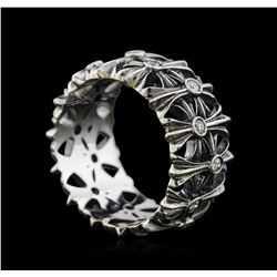 0.35ctw Diamond Ring - 14KT White and Black Gold