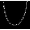 Image 2 : 0.86ctw Diamond Necklace - 14KT White Gold