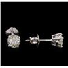Image 1 : 0.77ctw Diamond Stud Earrings - 14KT White Gold
