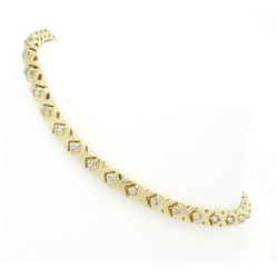 1.00ctw Diamond Bracelet - 14KT Yellow Gold