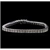 Image 1 : 4.00ctw Diamond Tennis Bracelet - 14KT White Gold