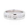 Image 1 : 14KT White Gold 0.89ctw Diamond Ring