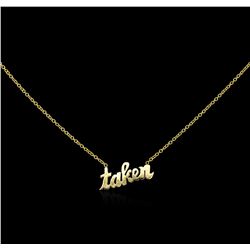 14KT Yellow Gold Taken Necklace