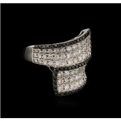 14KT White Gold 2.53ctw Fancy Black Diamond Ring