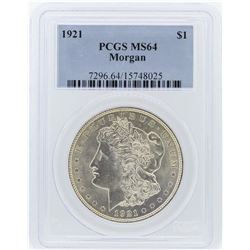 1921 PCGS MS64 Morgan Silver Dollar