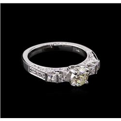 1.56ctw Diamond Ring - 18KT White Gold