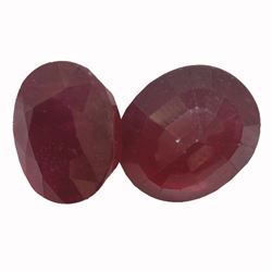 9.85ctw Oval Mixed Ruby Parcel