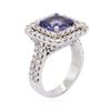 Image 3 : 14KT White Gold 2.30ct Tanzanite and Diamond Ring