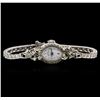 Image 1 : Hamilton 14KT White Gold Diamond Vintage Ladies Watch