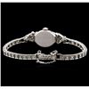 Image 2 : Hamilton 14KT White Gold Diamond Vintage Ladies Watch
