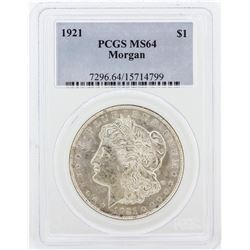 1921 PCGS MS64 Morgan Silver Dollar