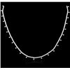 Image 2 : 14KT White Gold 1.30ctw Diamond Necklace