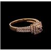 Image 1 : 18KT Rose Gold 0.67ctw Fancy Pink Diamond Ring