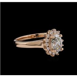 1.29ctw Diamond Ring - 14KT Rose Gold