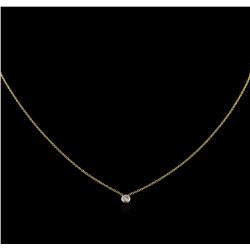 0.09ct Diamond Necklace - 14KT Yellow Gold