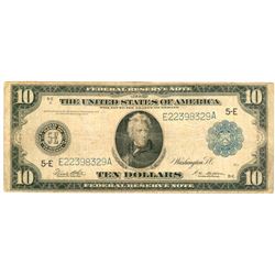 1914 $10 Blue Seal Federal Reserve Note