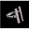 Image 2 : 0.45ctw Diamond Ring - 14KT White Gold