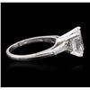 Image 4 : Platinum GIA Certified 3.35ctw Diamond Ring