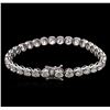 Image 2 : 10.00ctw Diamond Tennis Bracelet - 18KT White Gold